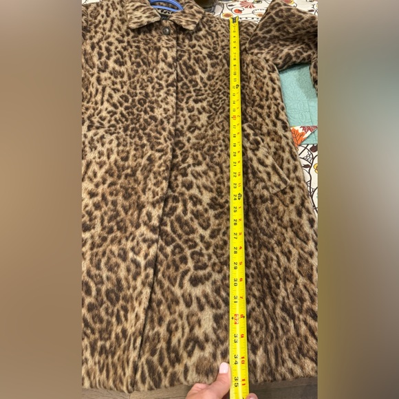 AUTHENTIC J.CREW TOPCOAT IN DOUBLE LEOPARD SIZE 14 - Picture 9 of 10